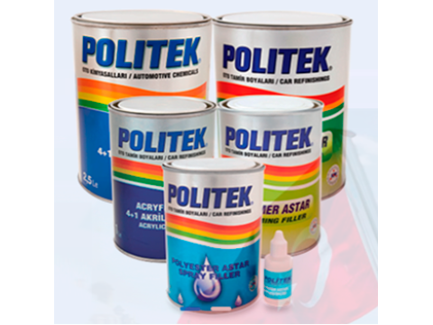 Поступление продукции POLITEK: Шпаклевки, грунтовки, краски и лаки для автомобилей