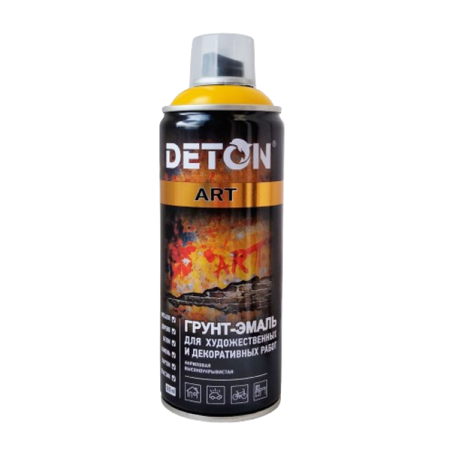 DETON ART - Праймер эмаль - Кадмий сары - Аэрозоль, 520 мл DTN-A70680 – Ташкентда сатып алу | Deton | carpaint.kz