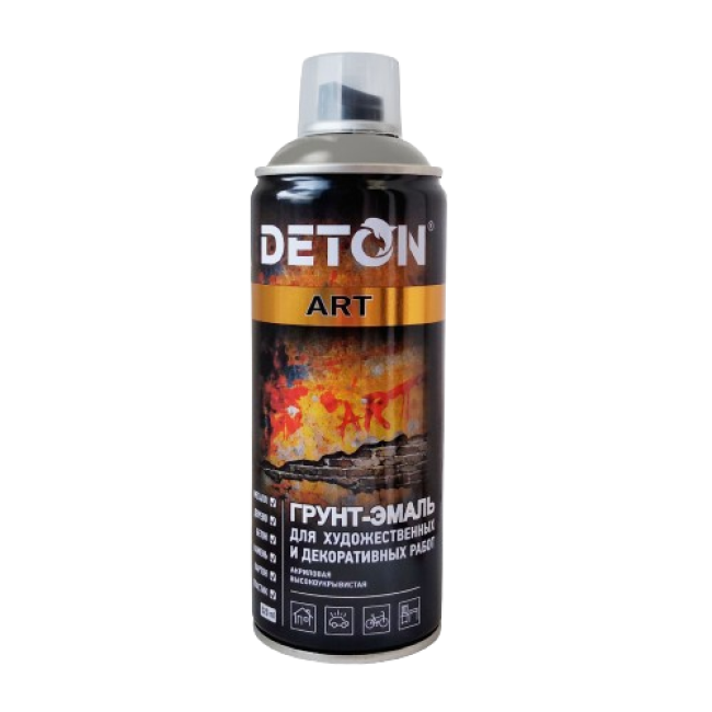 DETON ART - Праймер эмаль - Сұр түсті - Аэрозоль, 520 мл DTN-A70712 – Ташкентда сатып алу | Deton | carpaint.kz