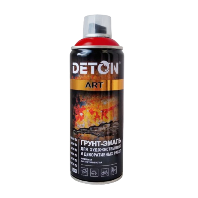 DETON ART - Праймер эмаль - Қою қызыл - Аэрозоль, 520 мл DTN-A70675 – Ташкентда сатып алу | Deton | carpaint.kz
