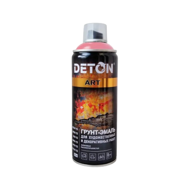 DETON ART - Праймер эмаль - Қызғылт - Аэрозоль, 520 мл DTN-A70685 – Ташкентда сатып алу | Deton | carpaint.kz