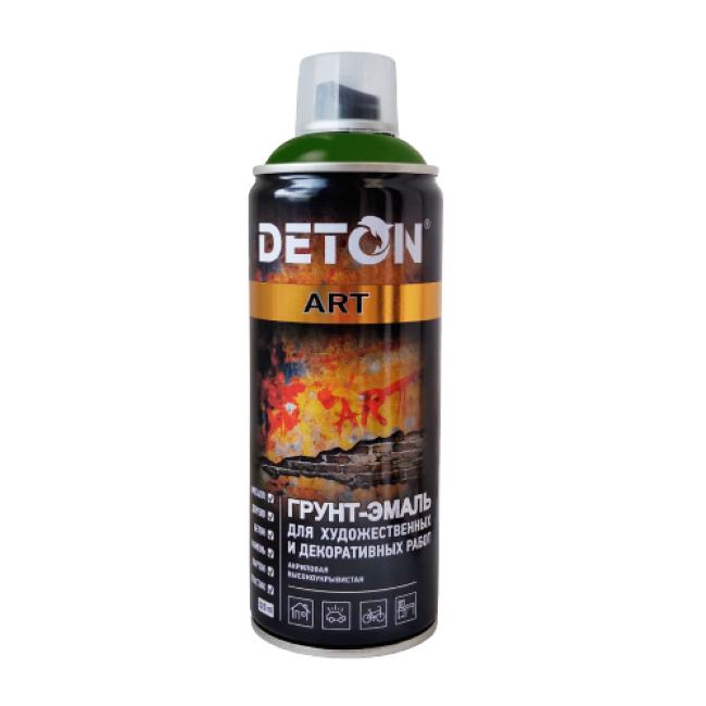DETON ART - Праймер эмаль - Жасыл қарағай инелер - Аэрозоль, 520 мл DTN-A70671 – Ташкентда сатып алу | Deton | carpaint.kz