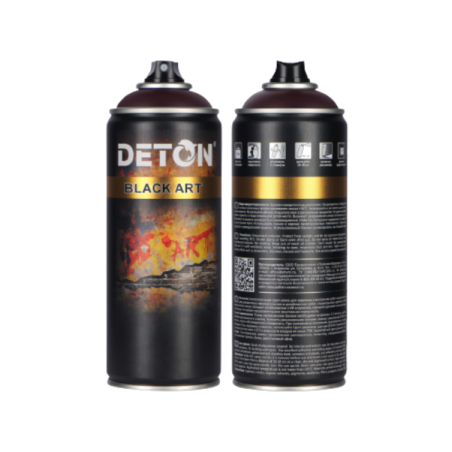 Көркем және сәндік жұмыстарға арналған праймер-эмаль DETON ART, Чероки қызыл, аэрозоль 520 мл DTN-A07685 – Ташкентда сатып алу | Deton | carpaint.kz