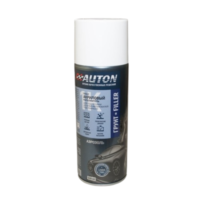 Auton 丙烯酸填充底漆（填料），AUTON，白色，气雾剂 520 毫升 ATN-A07367 图片 – 塔什干 | carpaint.kz
