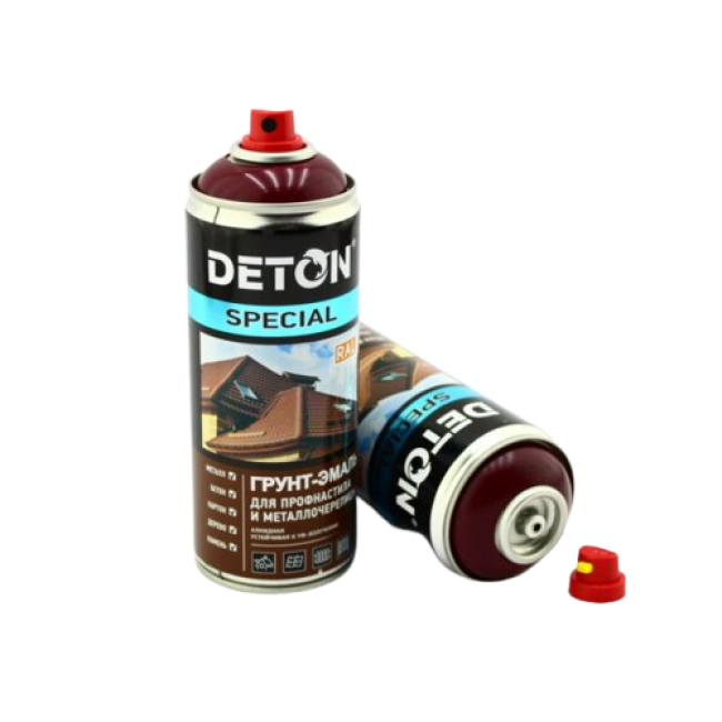 RAL 3005 DETON SPECIAL - Металл плиткалар үшін праймер эмаль - Қызыл шарап - Аэрозоль, 520 мл DTN-A07290 – Ташкентда сатып алу | Deton | carpaint.kz