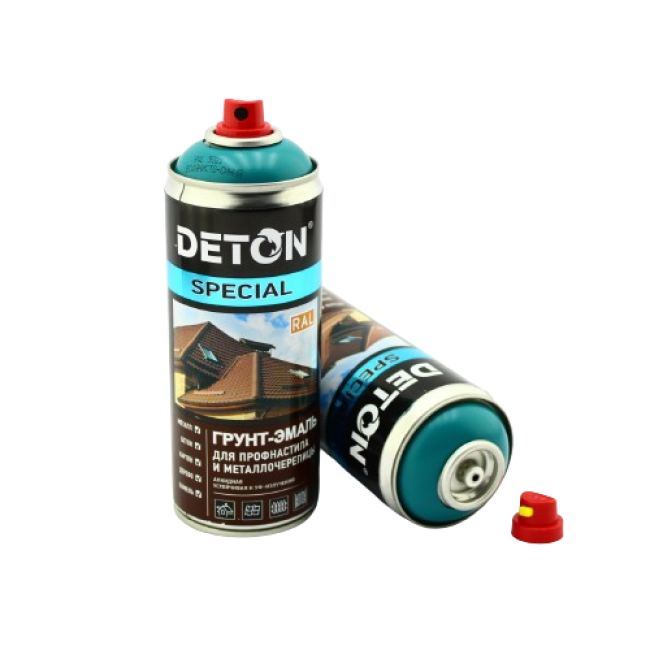 RAL 5021 DETON SPECIAL - Грунт-эмаль для металлочерепицы - Водянисто-синий - Аэрозоль, 520 мл DTN-A07362 – купить в Ташкент | Deton | carpaint.kz