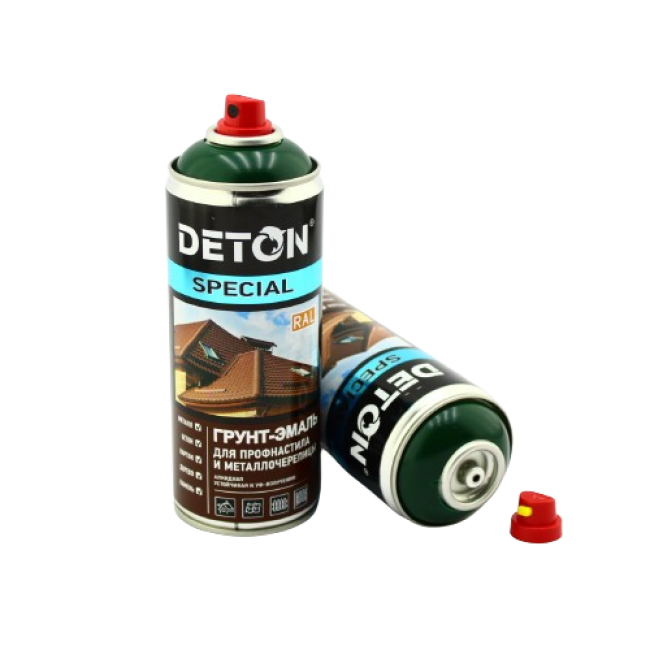 RAL 6005 DETON SPECIAL - Металл плиткалар үшін праймер эмаль - Жасыл мүк - Аэрозоль, 520 мл DTN-A07289 – Ташкентда сатып алу | Deton | carpaint.kz