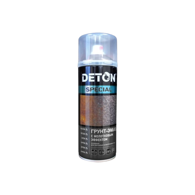 DETON SPECIAL - Балға эмальді праймер - Қара - Аэрозоль, 520 мл DTN-A70145 – Ташкентда сатып алу | Deton | carpaint.kz