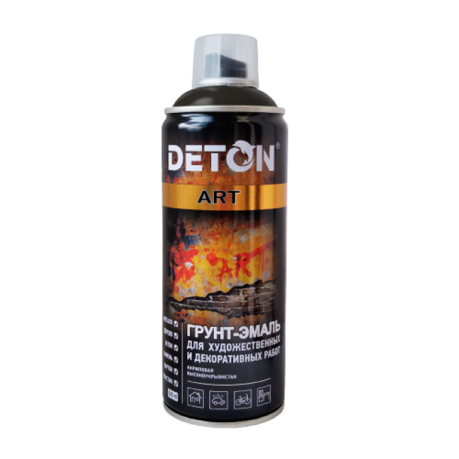 Deton 用于艺术和装饰作品的底漆珐琅 DETON ART，大都会灰色，气雾剂 520 毫升 DTN-A07696 图片 – 塔什干 | carpaint.kz