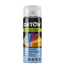 Грунт алкидный DETON UNIVERSAL - Черный, атмосферостойкая, аэрозоль, 520 мл