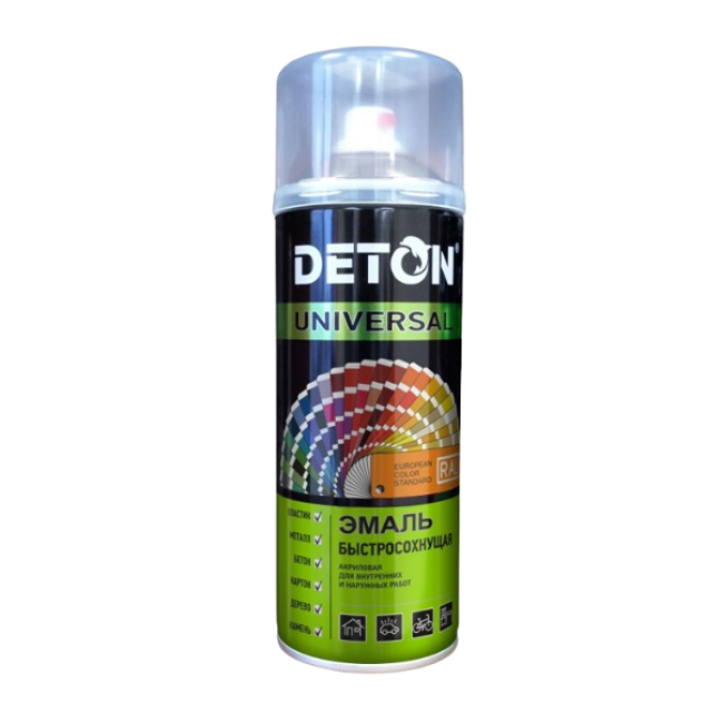 Deton Universal RAL 1015 DETON UNIVERSAL - 丙烯酸珐琅 - 浅象牙色，快干，气雾剂 520ml DTN-A07244 图片 – 塔什干 | carpaint.kz