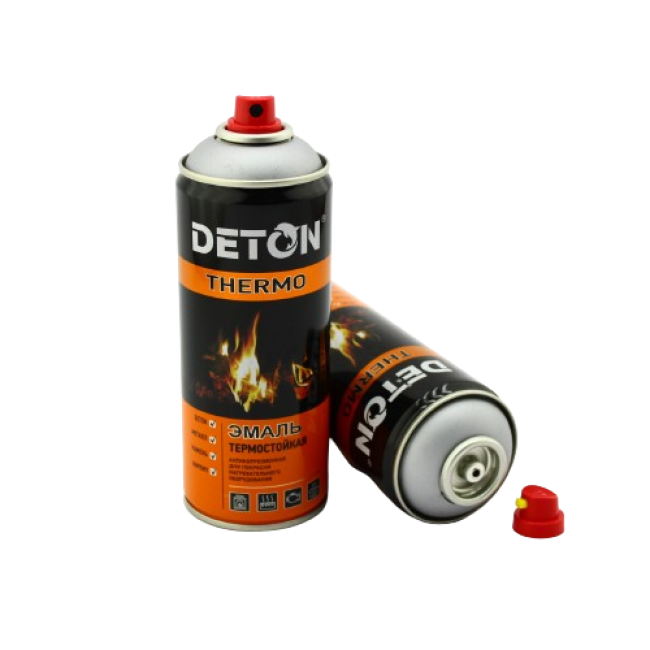 Deton DETON THERMO - Heat-resistant enamel - Silver - Aerosol, 520 ml DTN-A70667 – buy in Tashkent | carpaint.kz