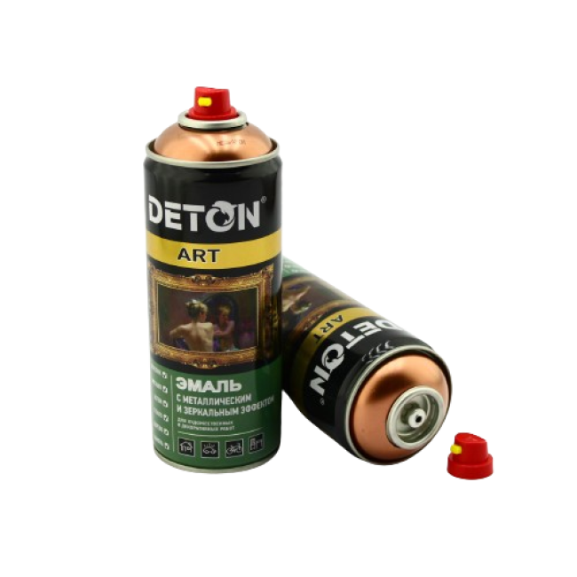 DETON ART - Металл эмаль - Қола-Хром - Аэрозоль, 520 мл DTN-07581 – Ташкентда сатып алу | Deton | carpaint.kz