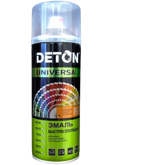 RAL 3005 DETON UNIVERSAL - Алкидті эмаль - Рубин, ауа райына төзімді, аэрозоль, 520 мл DTN-A70646 – Ташкентда сатып алу | Deton | carpaint.kz