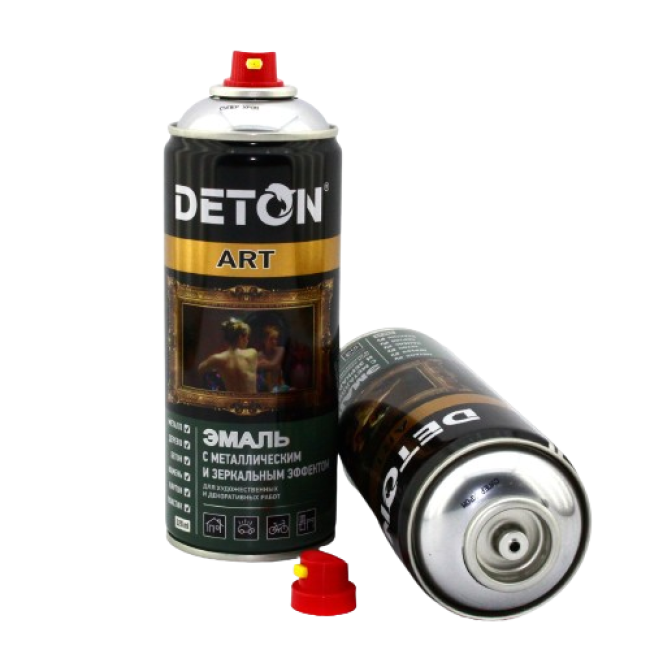 DETON ART - Металл эмаль - Super Chrome - Аэрозоль, 520 мл DTN-A70663 – Ташкентда сатып алу | Deton | carpaint.kz