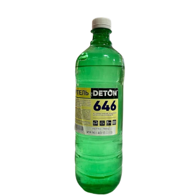 DETON 646 Растворитель , 1л DTN-S70170 – купить в Ташкент | Deton | carpaint.kz