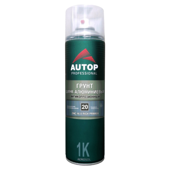 Autop AUTOP №20 - Zinc-aluminum anti-corrosion primer - Silver - Aerosol, 650 ml АТР-А07815 – buy in Tashkent | carpaint.kz