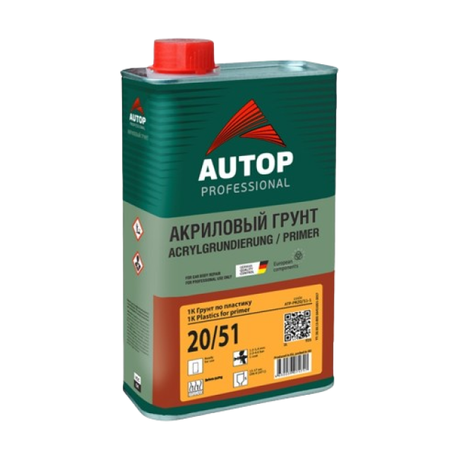 Autop AUTOP 20/51 - Грунт по пластику 1К - серый - Банка, 1л ATP-PR20/51-1/P3 图片 – 塔什干 | carpaint.kz