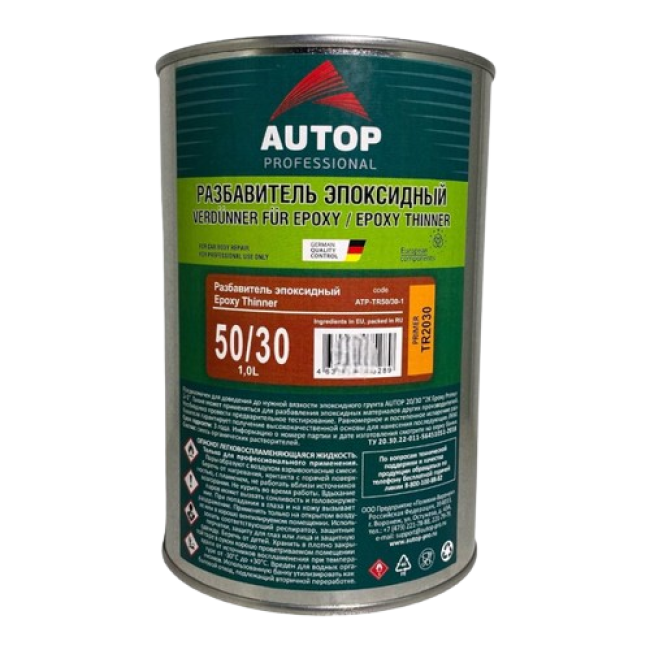 AUTOP 50/30 - Эпоксидті еріткіш - Банка, 1л ATP-TR50/30-1 – Ташкентда сатып алу | Autop | carpaint.kz